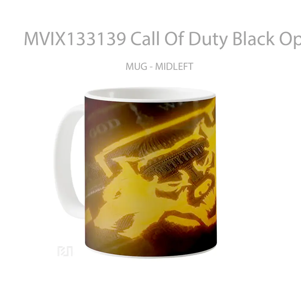 Mug Call Of Duty Black Ops 6 Shield Cangkir Gamer - All-side / Desain