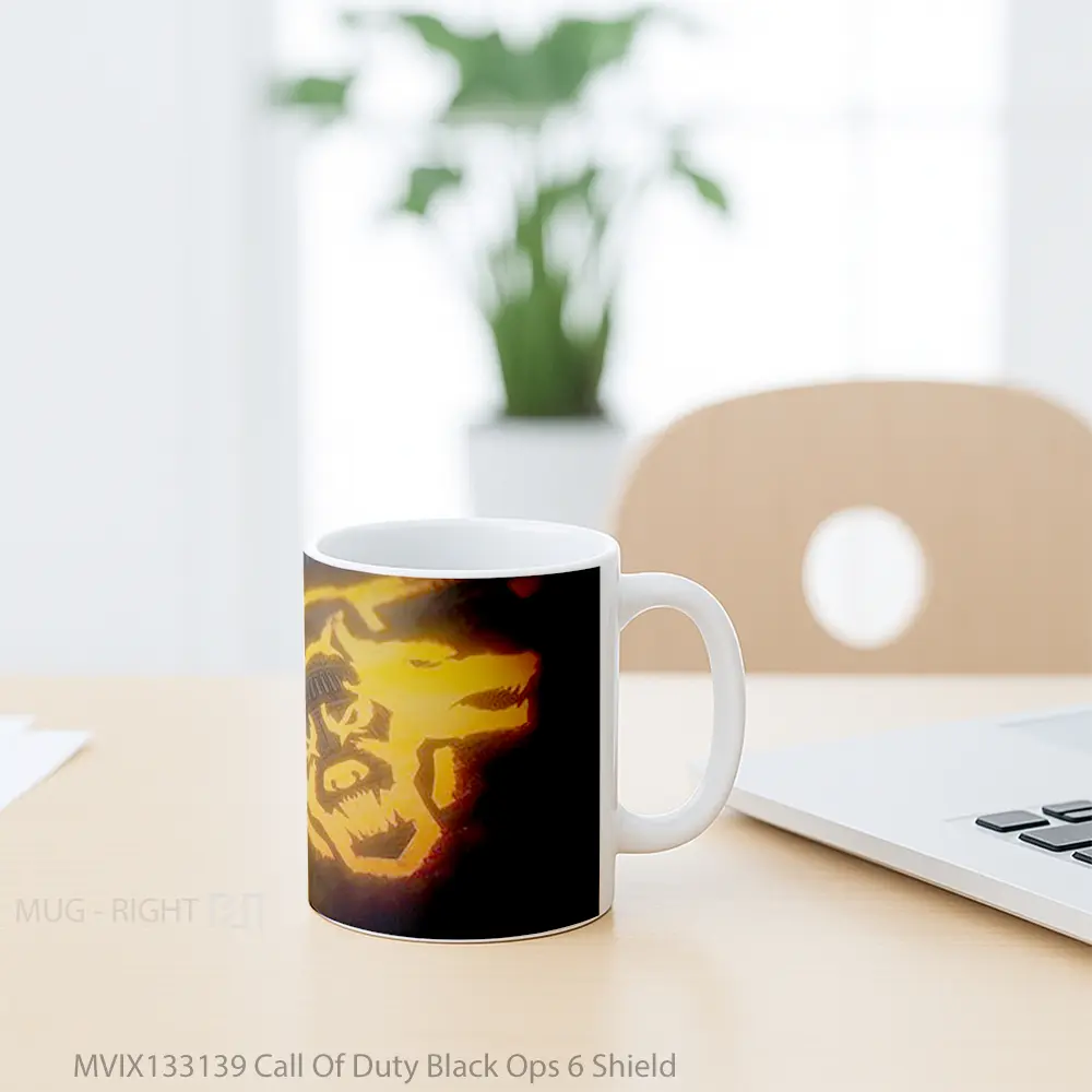 Mug Call Of Duty Black Ops 6 Shield Cangkir Gamer - All-side / Desain