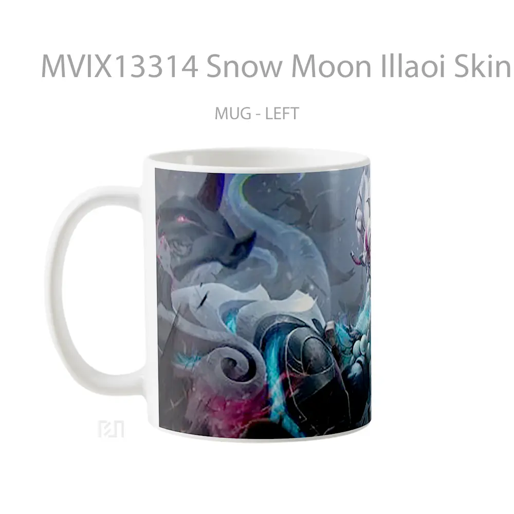 Mug Snow Moon Illaoi Skin League Of Legends Cangkir Gamer - All-side / Desain