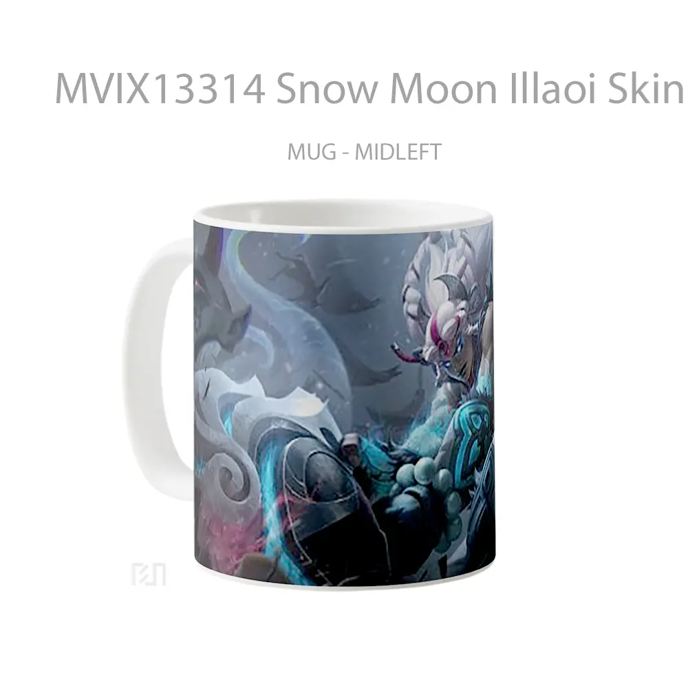 Mug Snow Moon Illaoi Skin League Of Legends Cangkir Gamer - All-side / Desain
