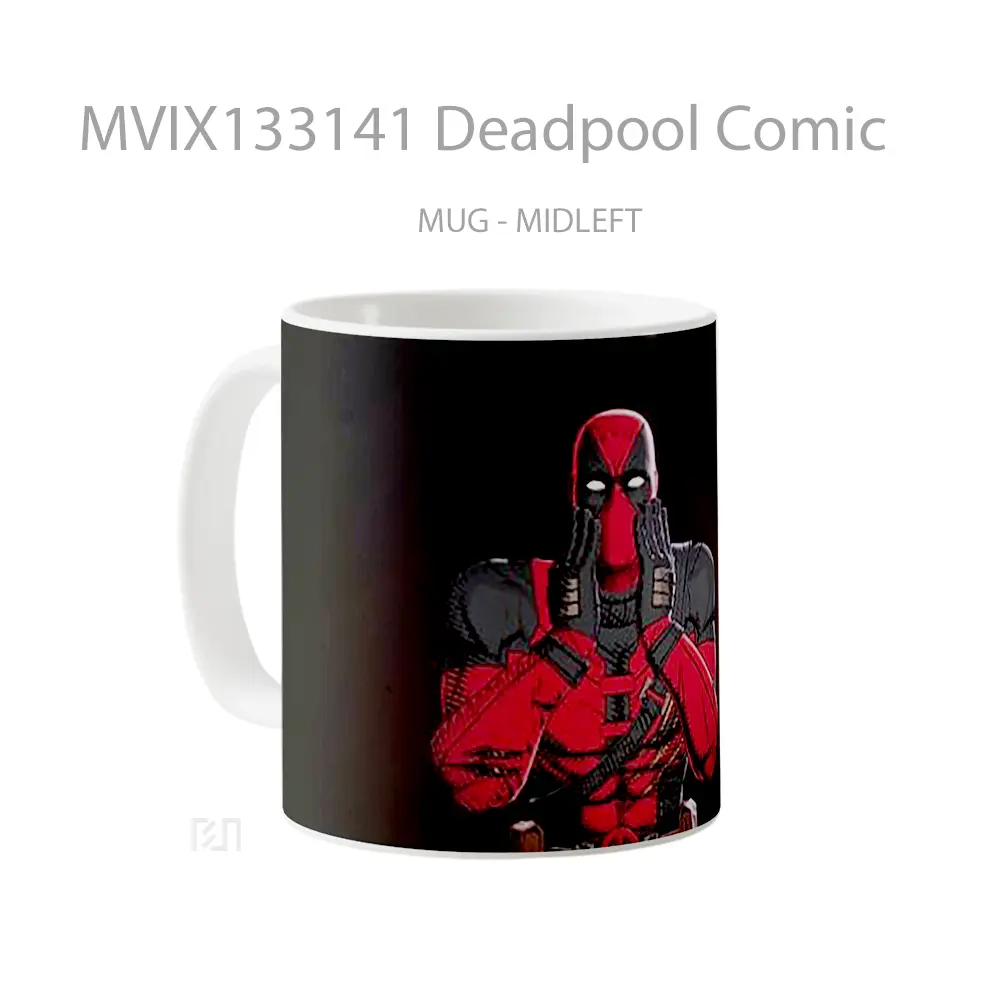 Mug Deadpool Comic Gelas Superhero - All-side / Desain