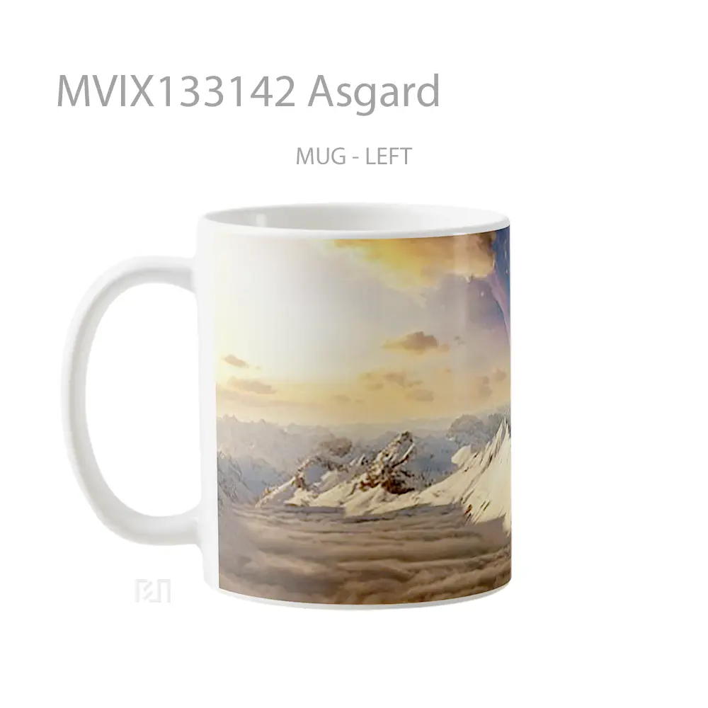 Mug Asgard Gelas Keramik Unik - All-side / Desain