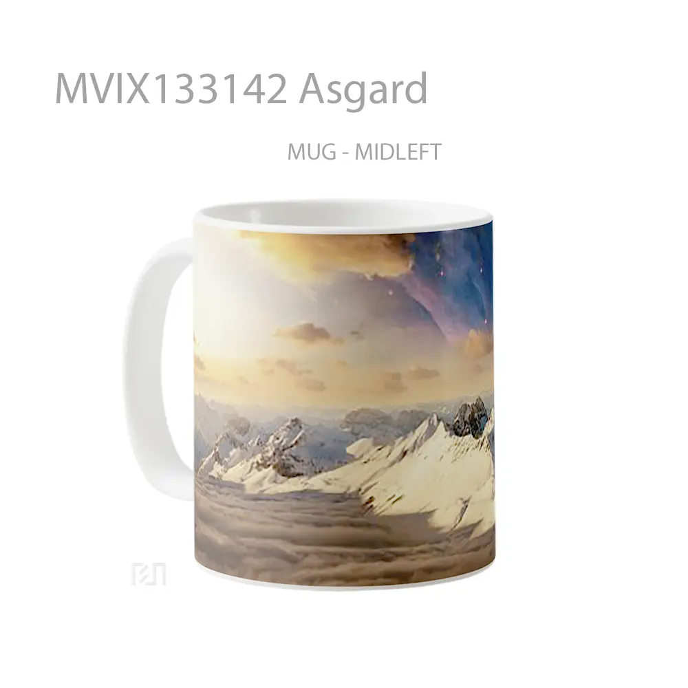 Mug Asgard Gelas Keramik Unik - All-side / Desain