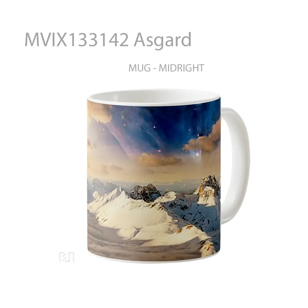 Mug Asgard Gelas Keramik Unik - All-side / Desain