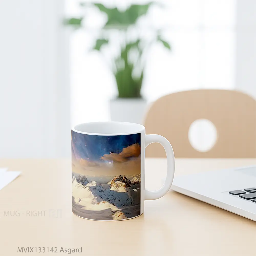 Mug Asgard Gelas Keramik Unik - All-side / Desain
