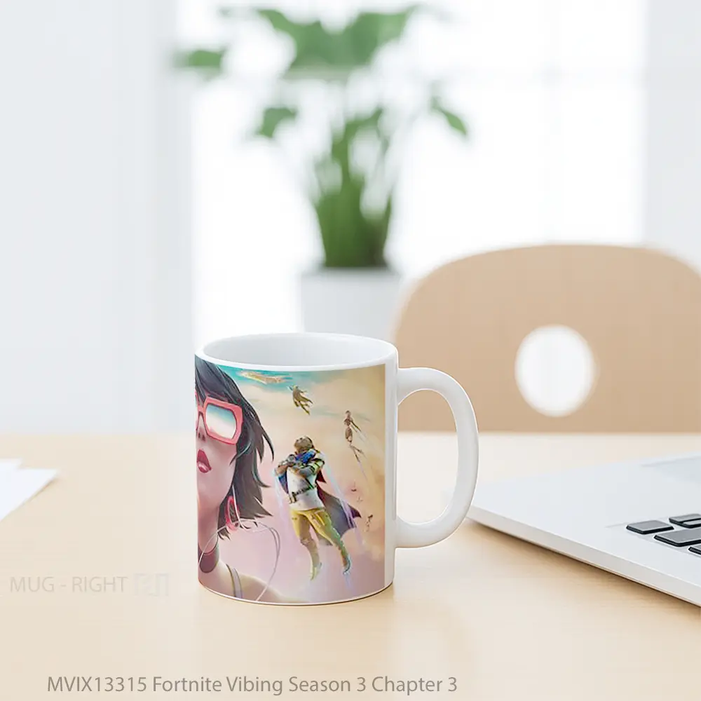 Mug Fortnite Vibing Season 3 Chapter 3 Cangkir Gamer - All-side / Desain