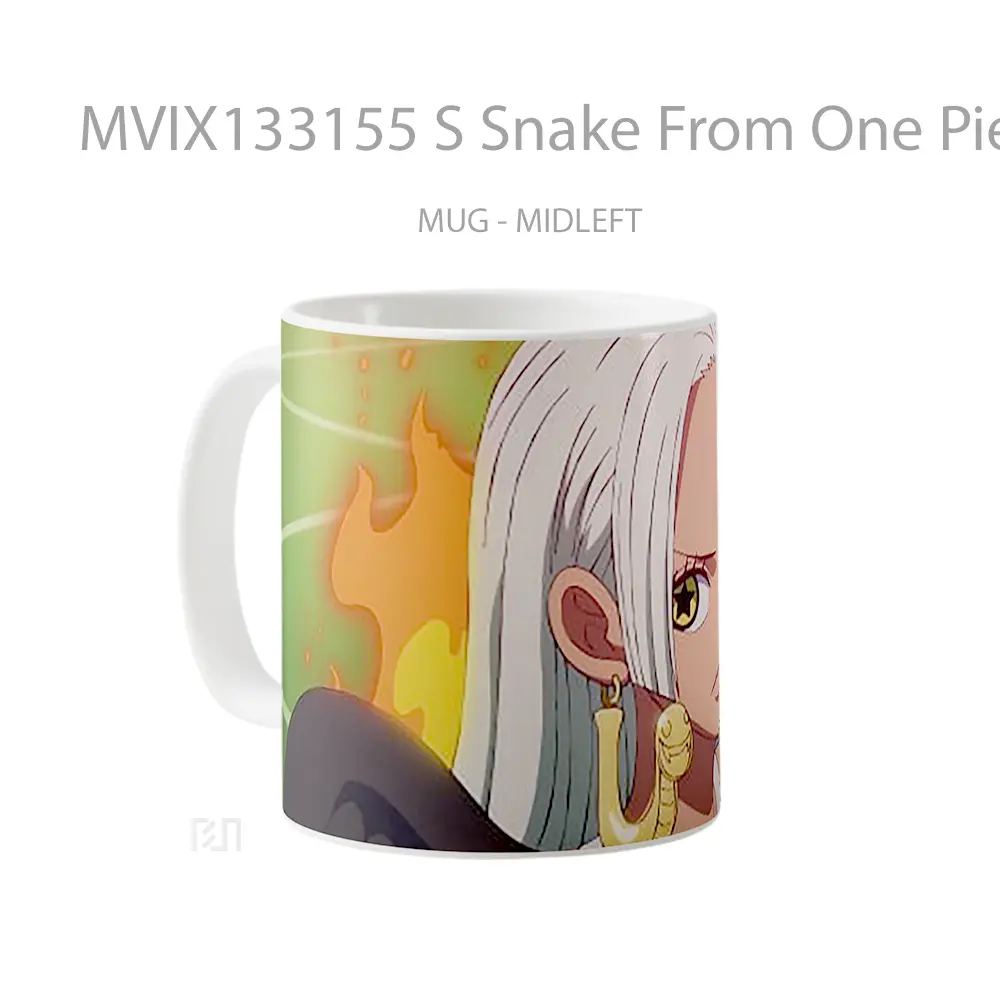 Mug S Snake From One Piece Cangkir Anime - All-side / Desain