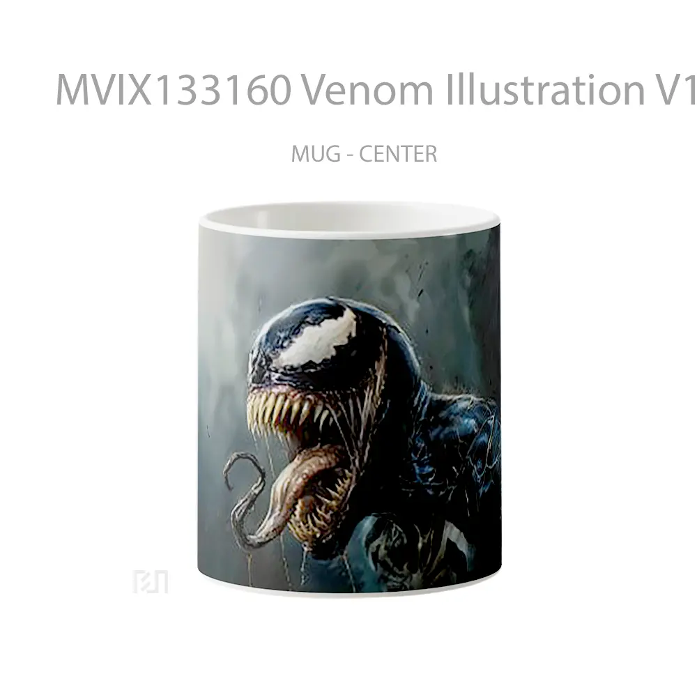Mug Venom Illustration V1 Gelas Superhero