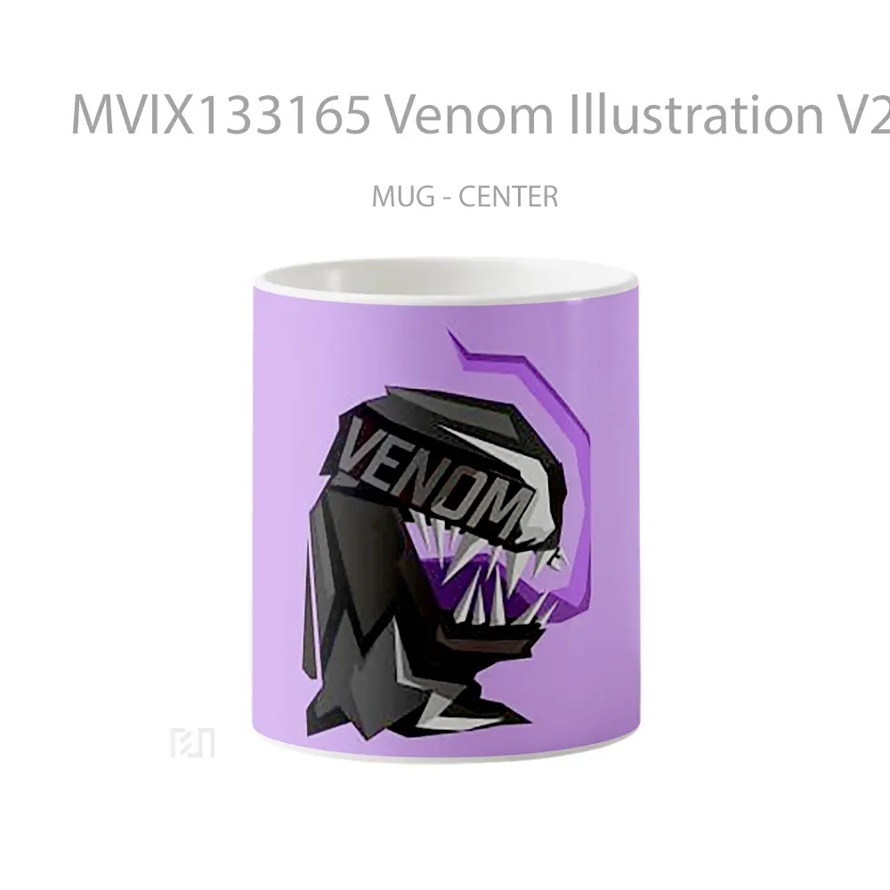 Mug Venom Illustration V2 Gelas Superhero