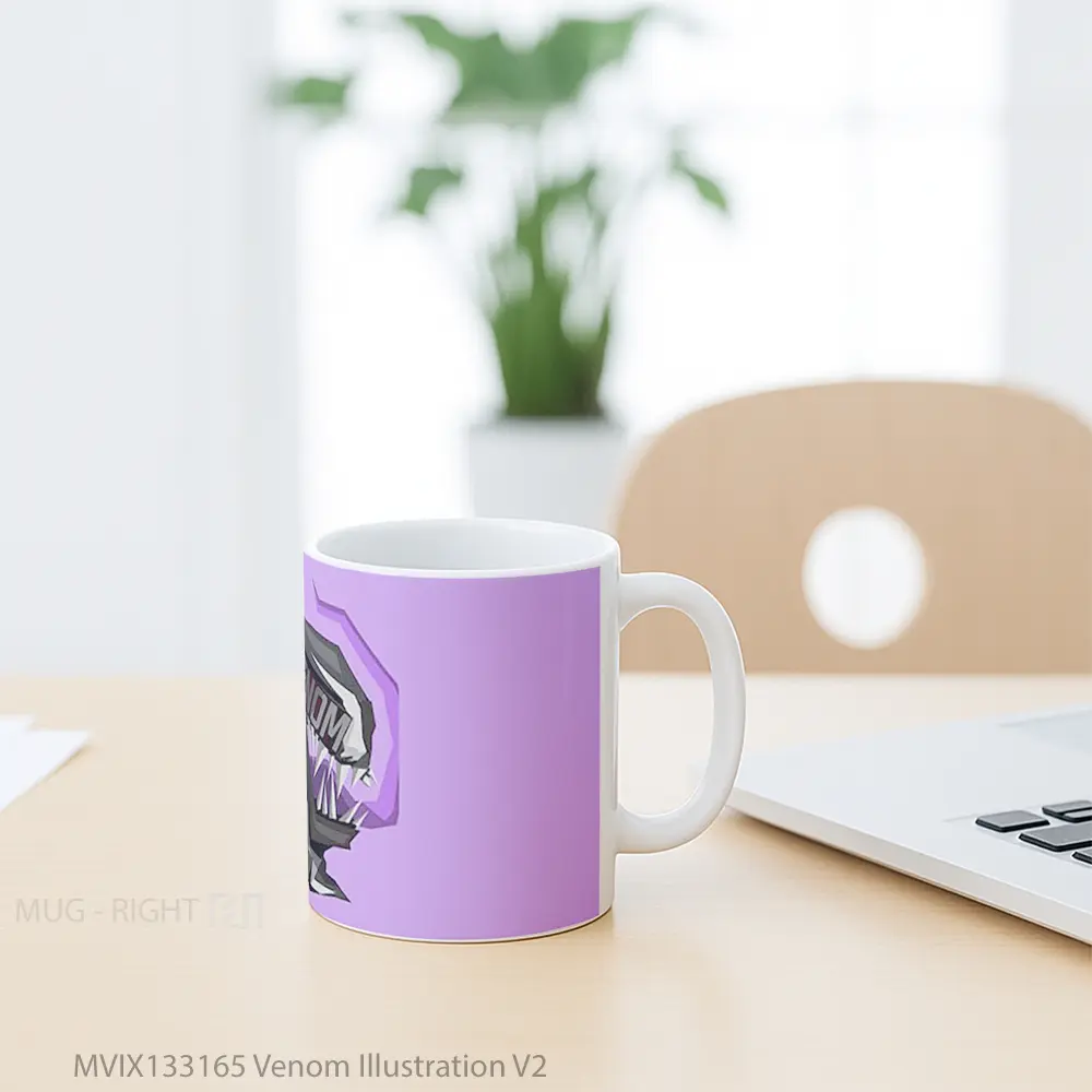 Mug Venom Illustration V2 Gelas Superhero - All-side / Desain