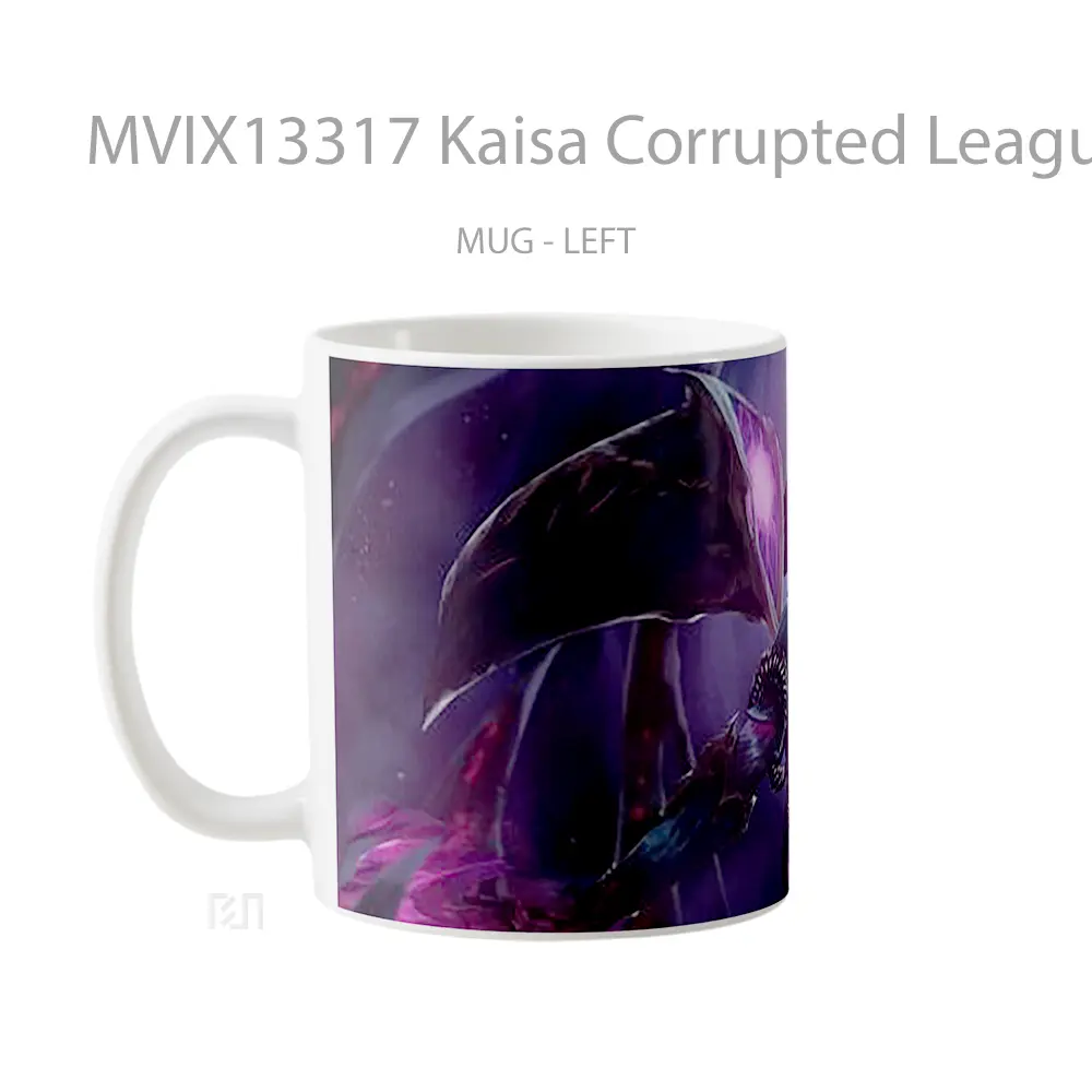 Mug Kaisa Corrupted League Of Legends Cangkir Gamer - All-side / Desain