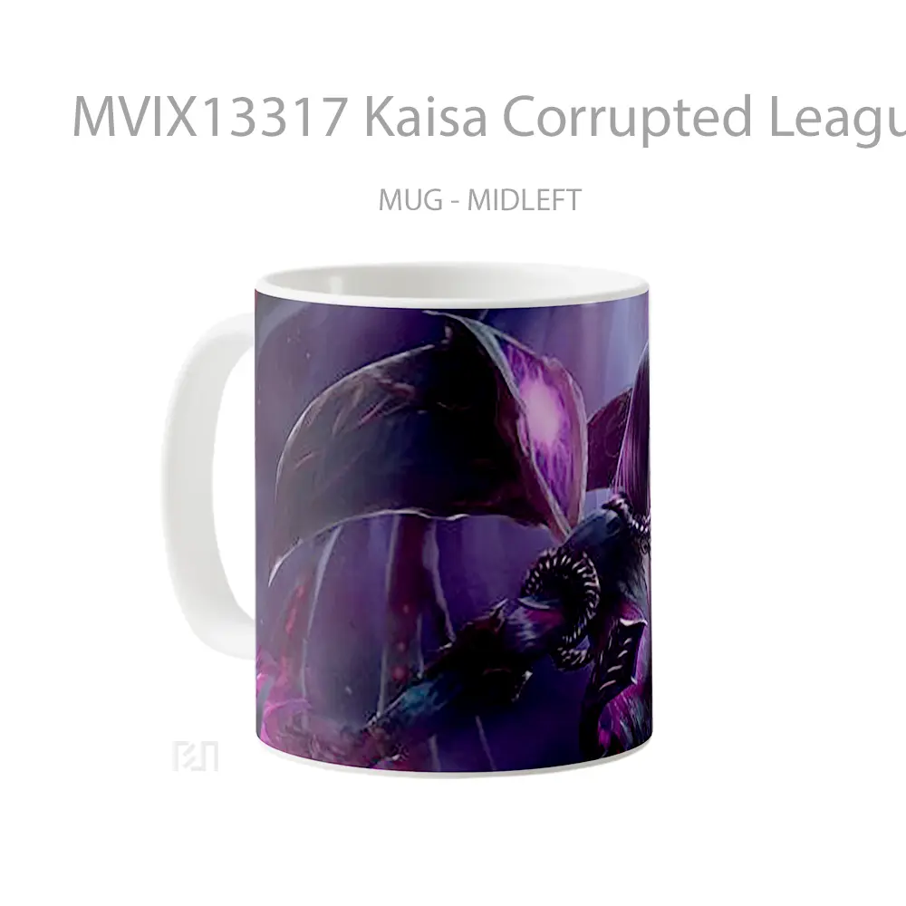 Mug Kaisa Corrupted League Of Legends Cangkir Gamer - All-side / Desain