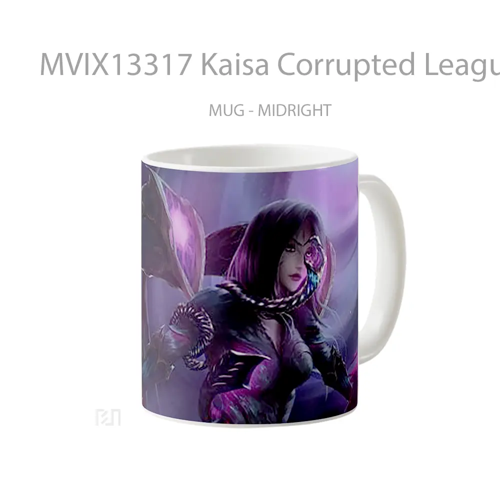 Mug Kaisa Corrupted League Of Legends Cangkir Gamer - All-side / Desain