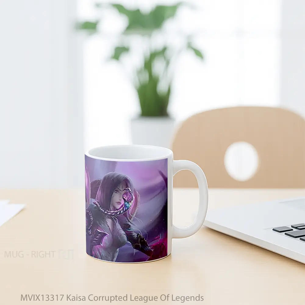 Mug Kaisa Corrupted League Of Legends Cangkir Gamer - All-side / Desain
