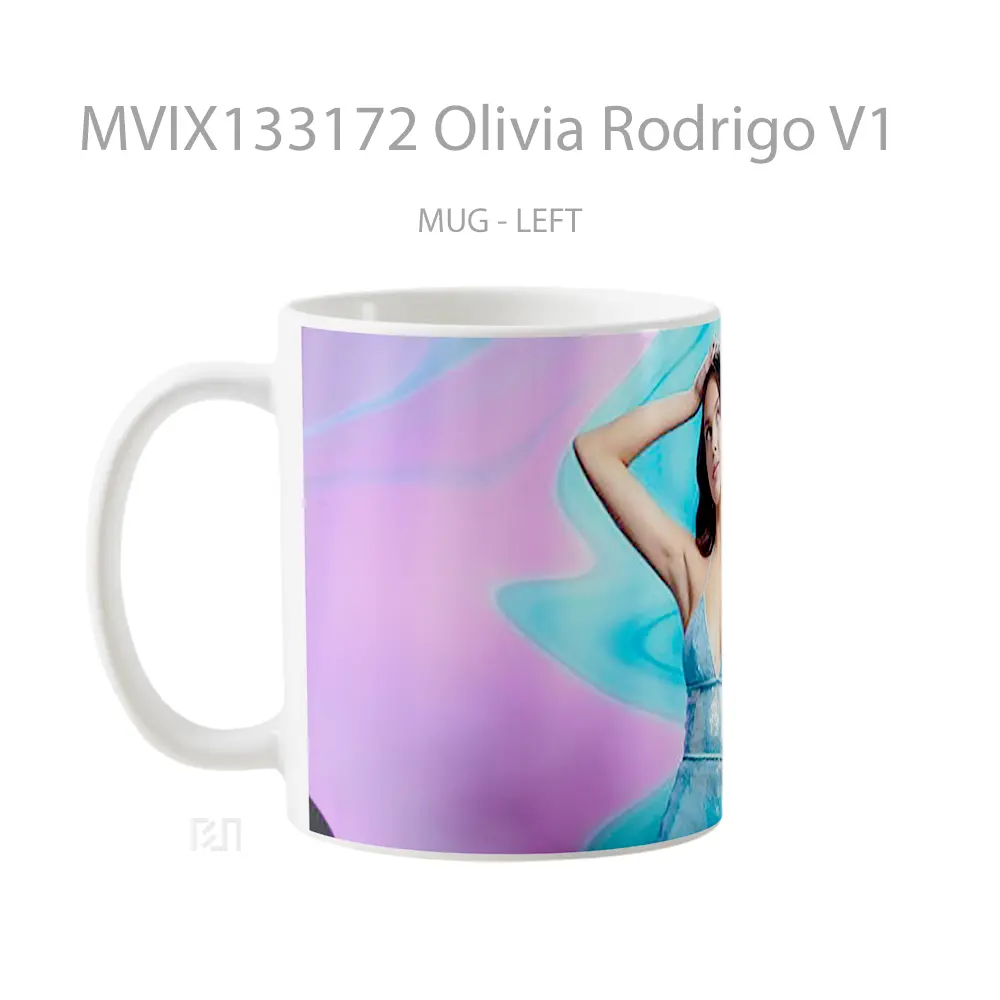 Mug Olivia Rodrigo V1 Gelas Selebriti - All-side / Desain