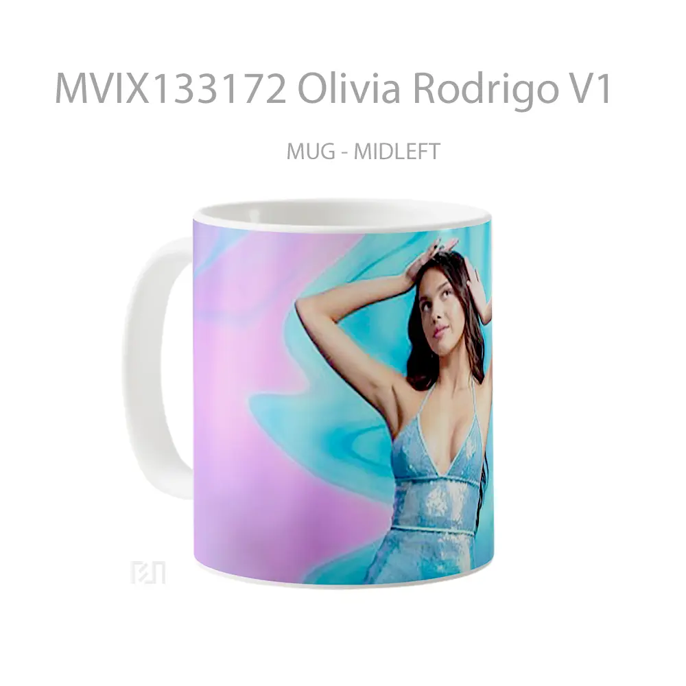 Mug Olivia Rodrigo V1 Gelas Selebriti - All-side / Desain