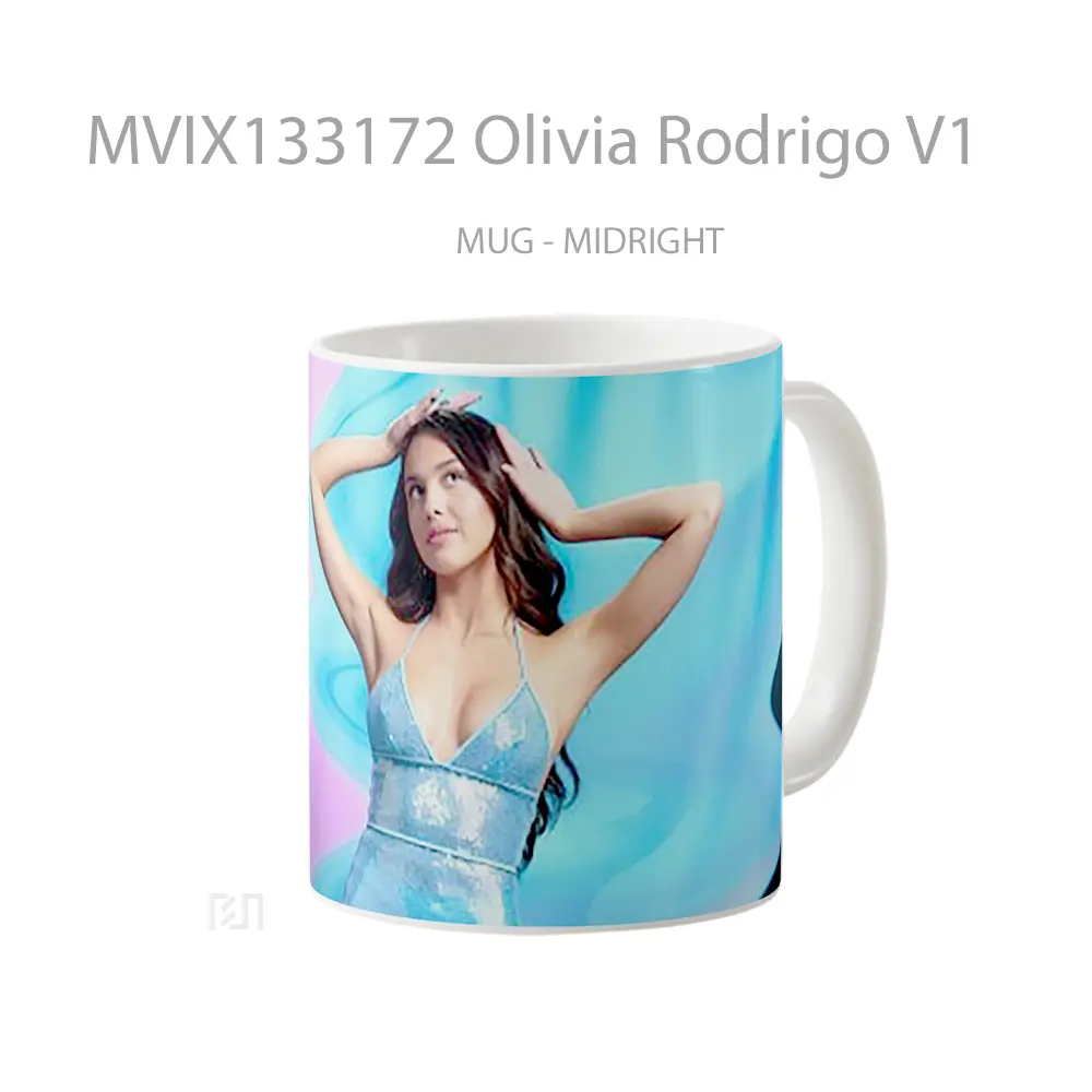 Mug Olivia Rodrigo V1 Gelas Selebriti - All-side / Desain