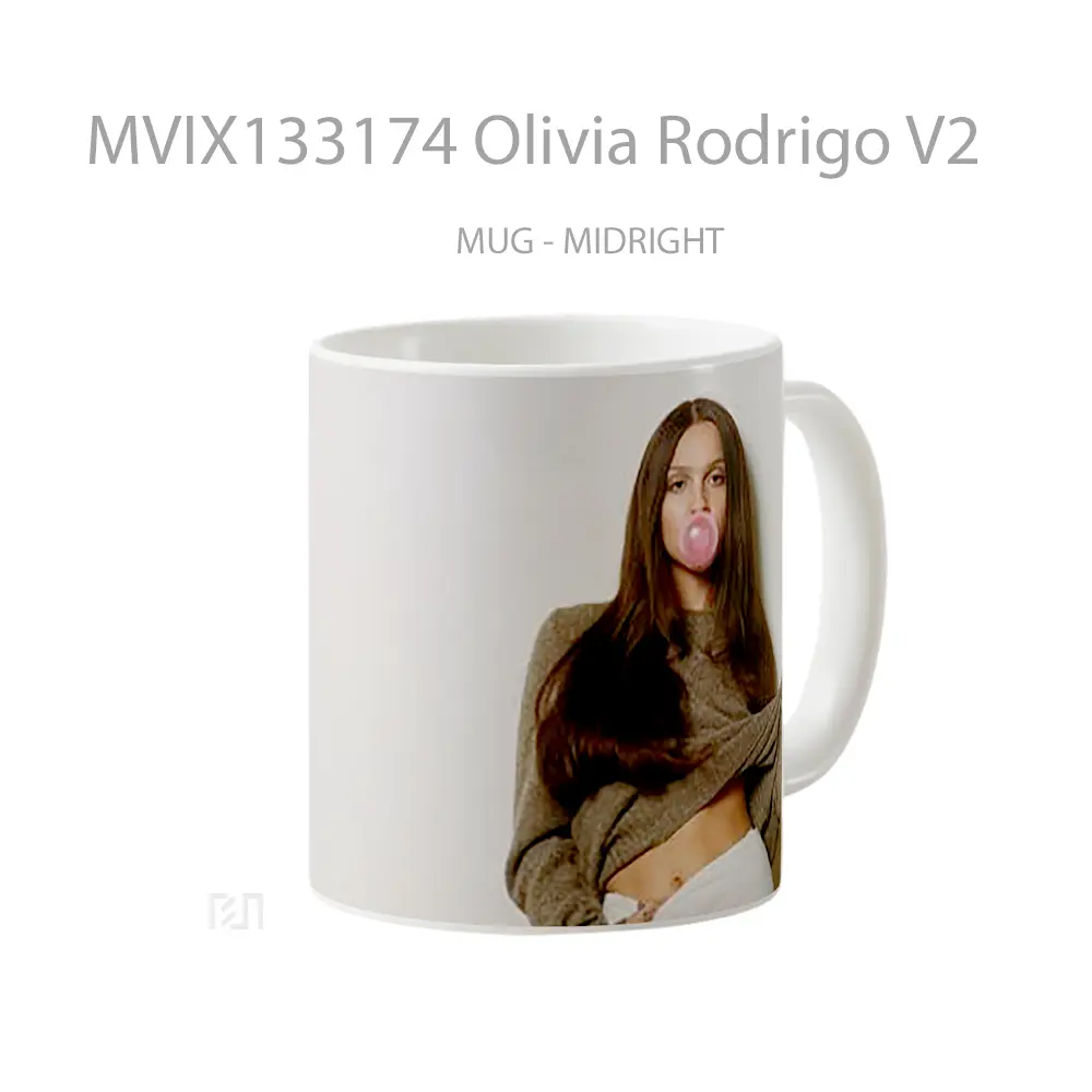 Mug Olivia Rodrigo V2 Gelas Selebriti - All-side / Desain