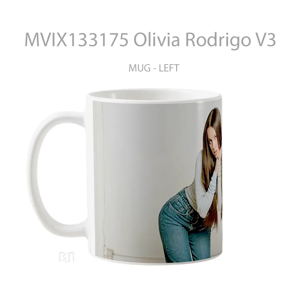 Mug Olivia Rodrigo V3 Gelas Selebriti - All-side / Desain
