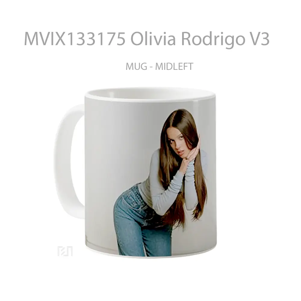 Mug Olivia Rodrigo V3 Gelas Selebriti - All-side / Desain