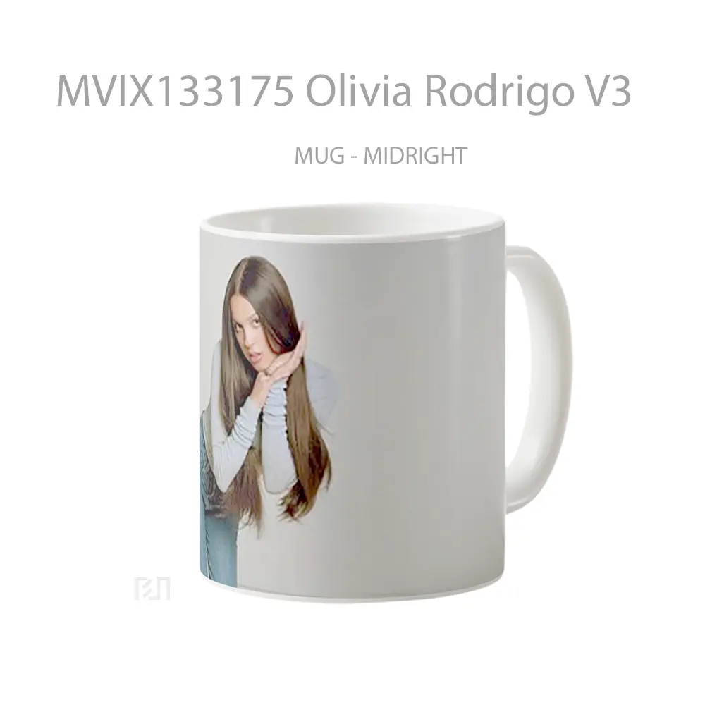 Mug Olivia Rodrigo V3 Gelas Selebriti - All-side / Desain