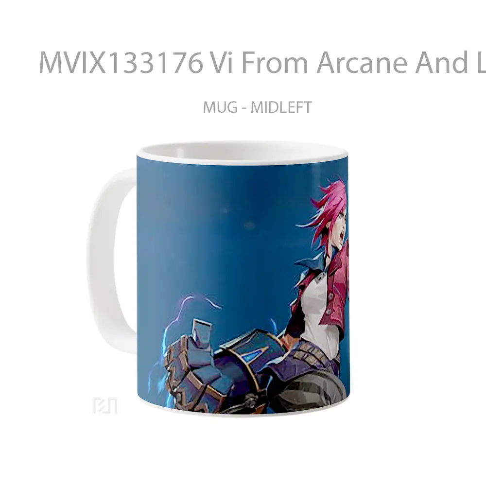 Mug Vi From Arcane And League Of Legends Cangkir Gamer - All-side / Desain