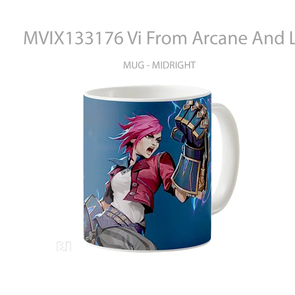 Mug Vi From Arcane And League Of Legends Cangkir Gamer - All-side / Desain