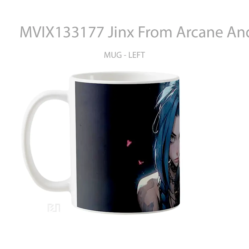 Mug Jinx From Arcane And League Of Legends Cangkir Gamer - All-side / Desain