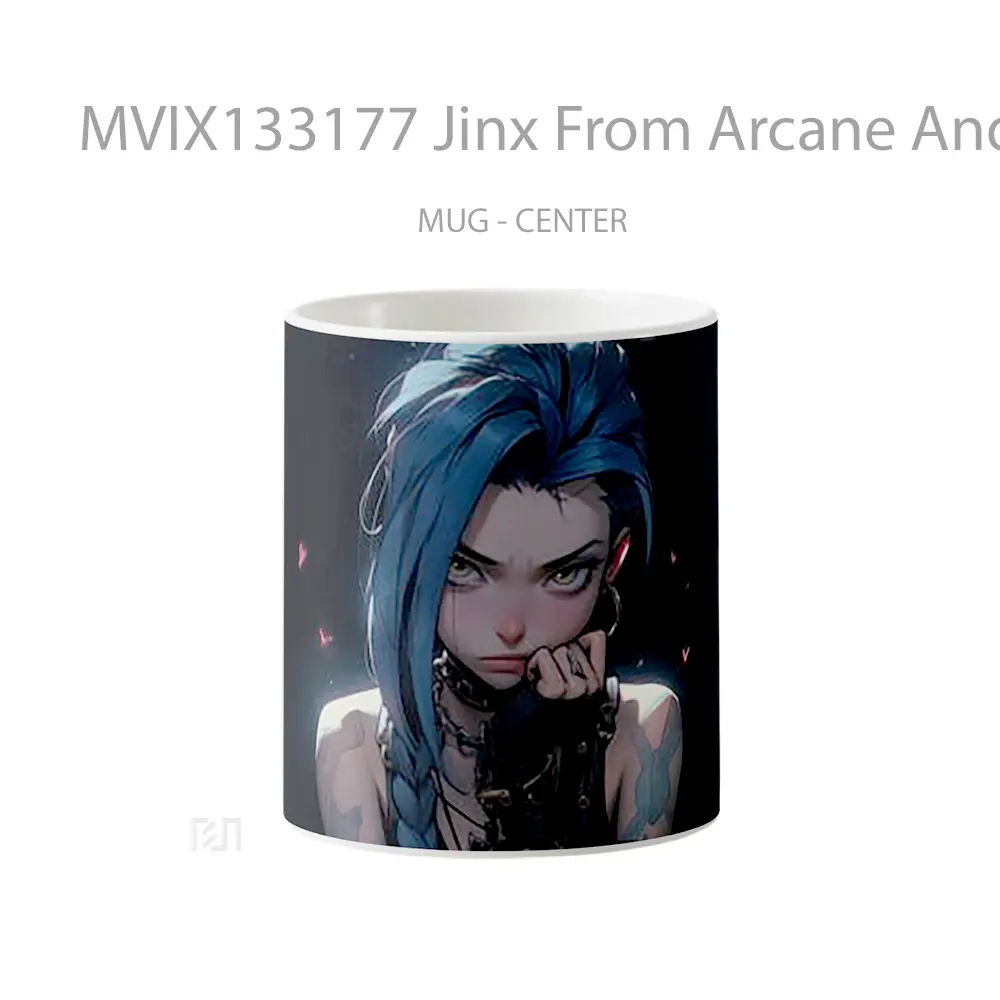Mug Jinx From Arcane And League Of Legends Cangkir Gamer