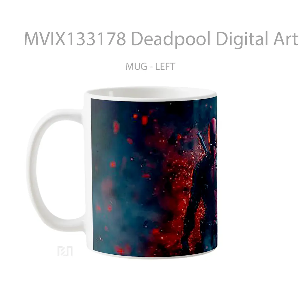 Mug Deadpool Digital Art V1 Gelas Superhero - All-side / Desain