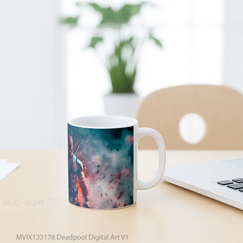 Mug Deadpool Digital Art V1 Gelas Superhero - All-side / Desain