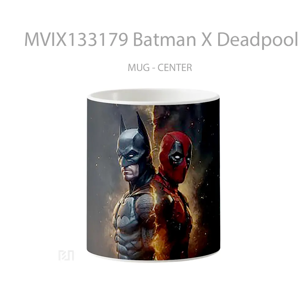 Mug Batman X Deadpool Gelas Superhero