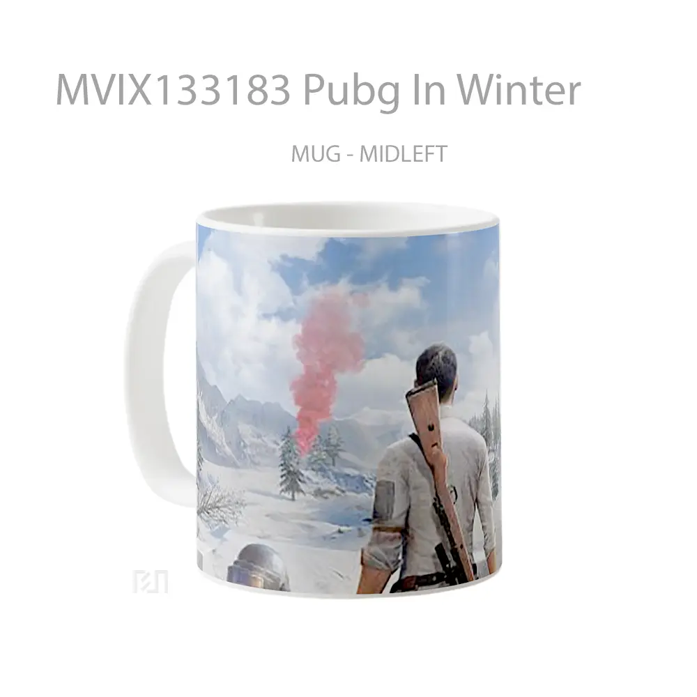 Mug Pubg In Winter Cangkir Gamer - All-side / Desain