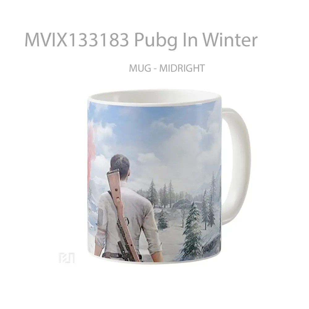 Mug Pubg In Winter Cangkir Gamer - All-side / Desain