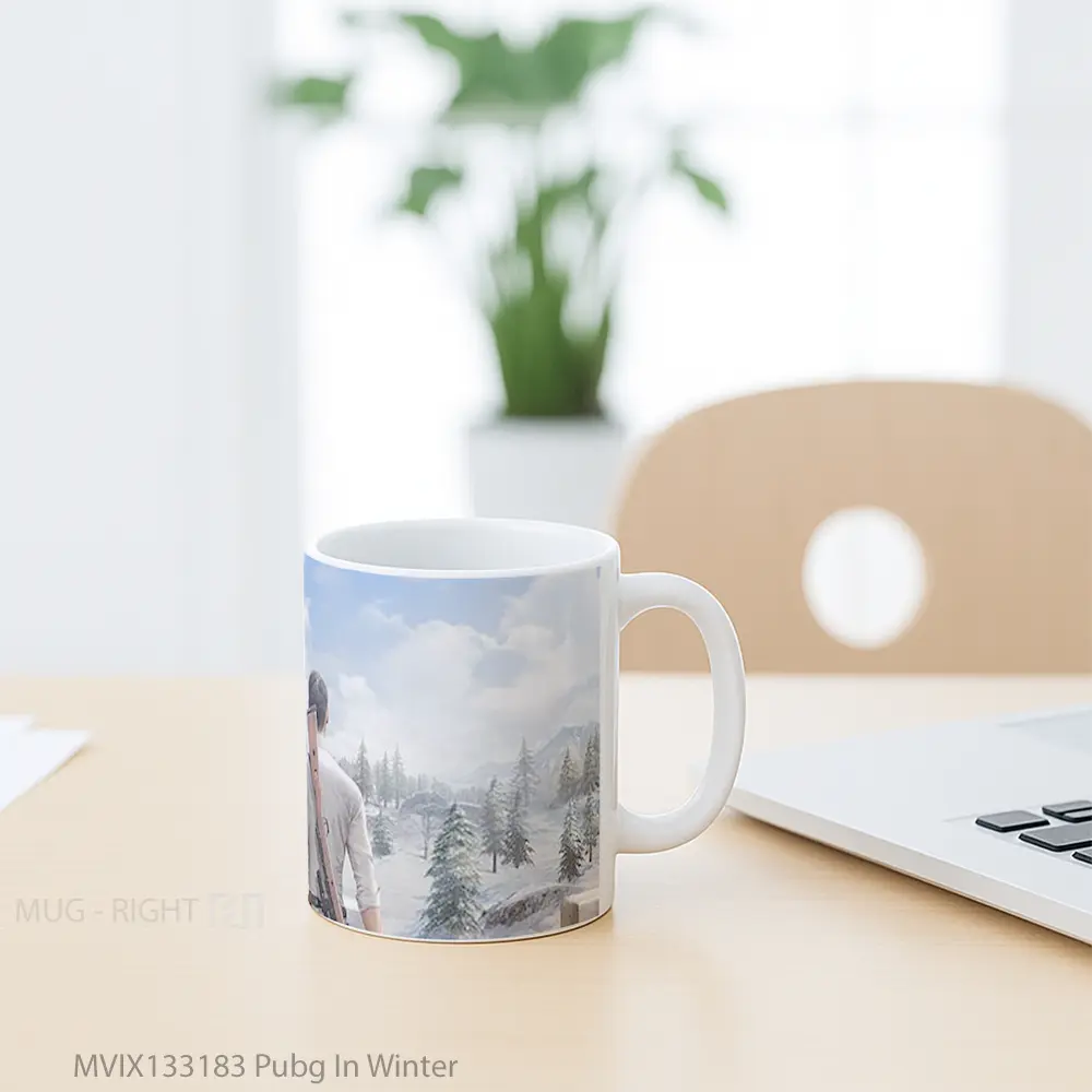 Mug Pubg In Winter Cangkir Gamer - All-side / Desain