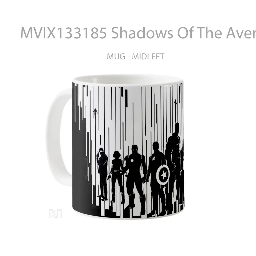 Mug Shadows Of The Avengers Gelas Superhero - All-side / Desain