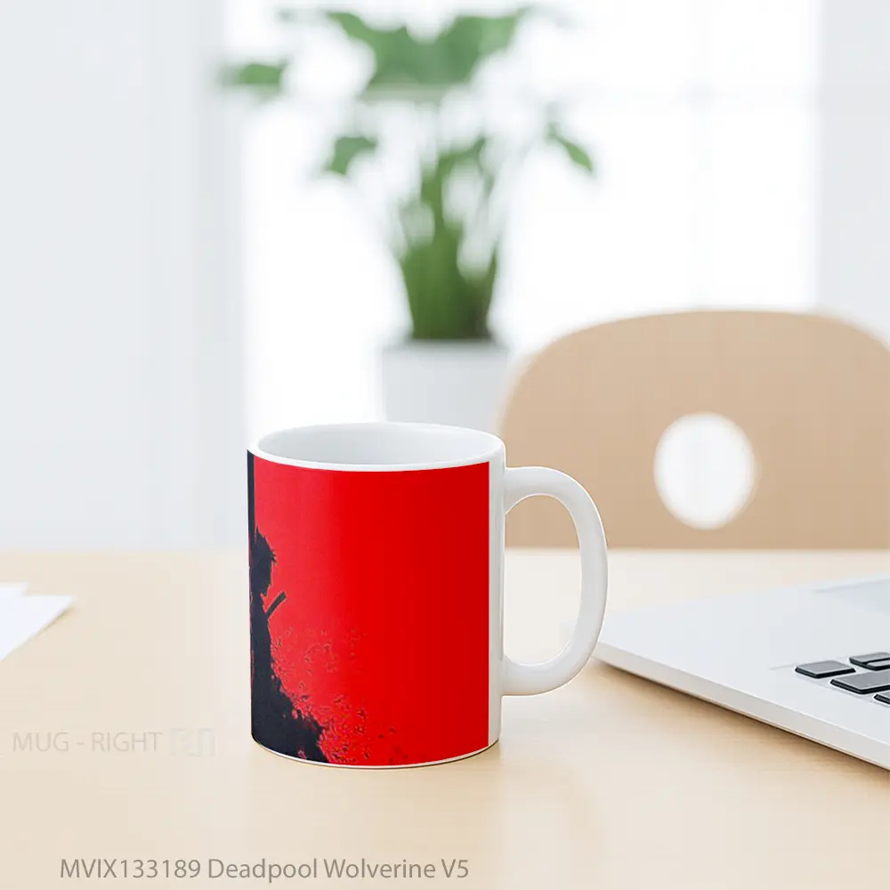 Mug Deadpool Wolverine V5 Gelas Superhero - All-side / Desain