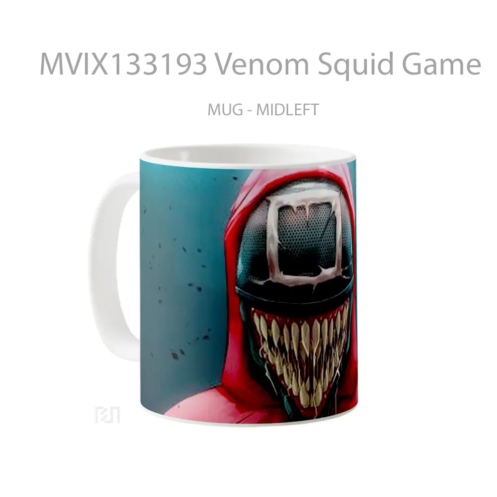 Mug Venom Squid Game Gelas Superhero - All-side / Desain