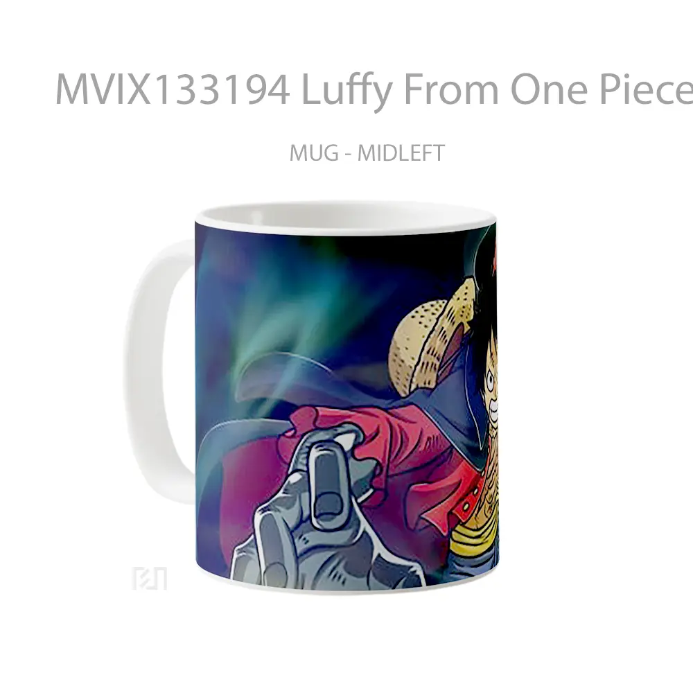 Mug Luffy From One Piece V7 Cangkir Anime - All-side / Desain