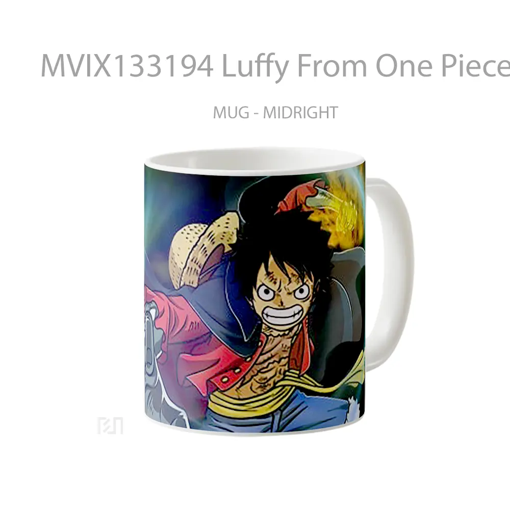 Mug Luffy From One Piece V7 Cangkir Anime - All-side / Desain