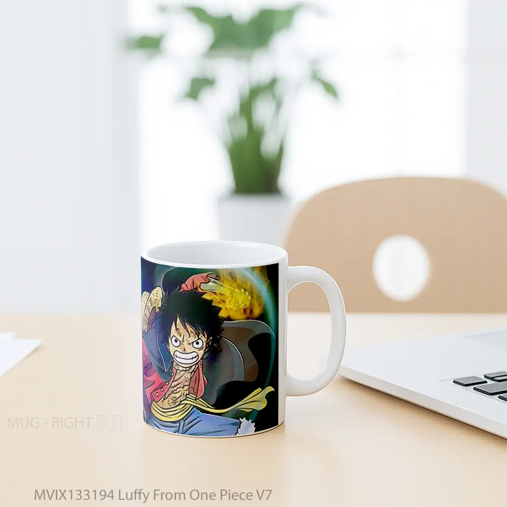 Mug Luffy From One Piece V7 Cangkir Anime - All-side / Desain