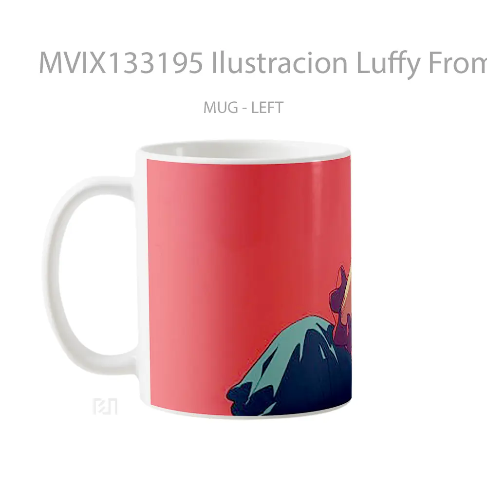 Mug Ilustracion Luffy From One Piece Cangkir Anime - All-side / Desain