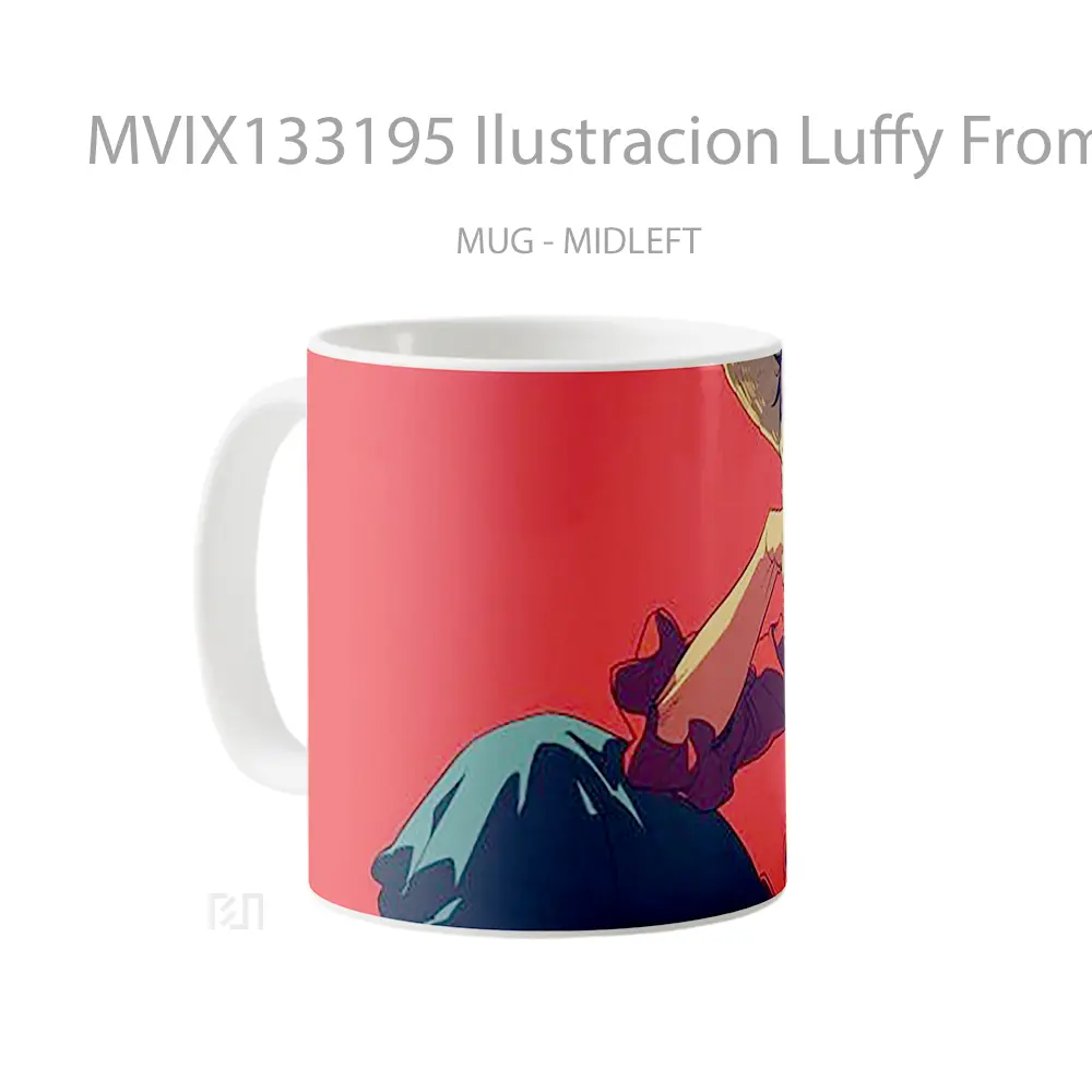 Mug Ilustracion Luffy From One Piece Cangkir Anime - All-side / Desain