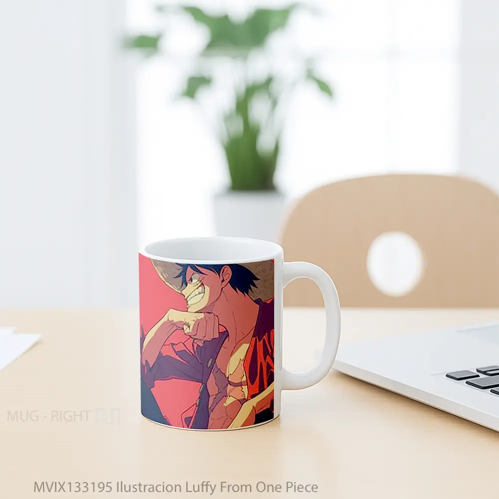 Mug Ilustracion Luffy From One Piece Cangkir Anime - All-side / Desain