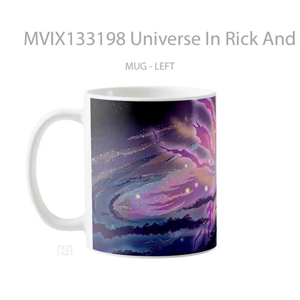 Mug Universe In Rick And Morty Gelas Astronomi - All-side / Desain