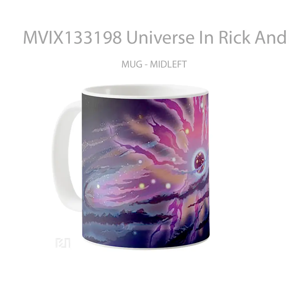 Mug Universe In Rick And Morty Gelas Astronomi - All-side / Desain