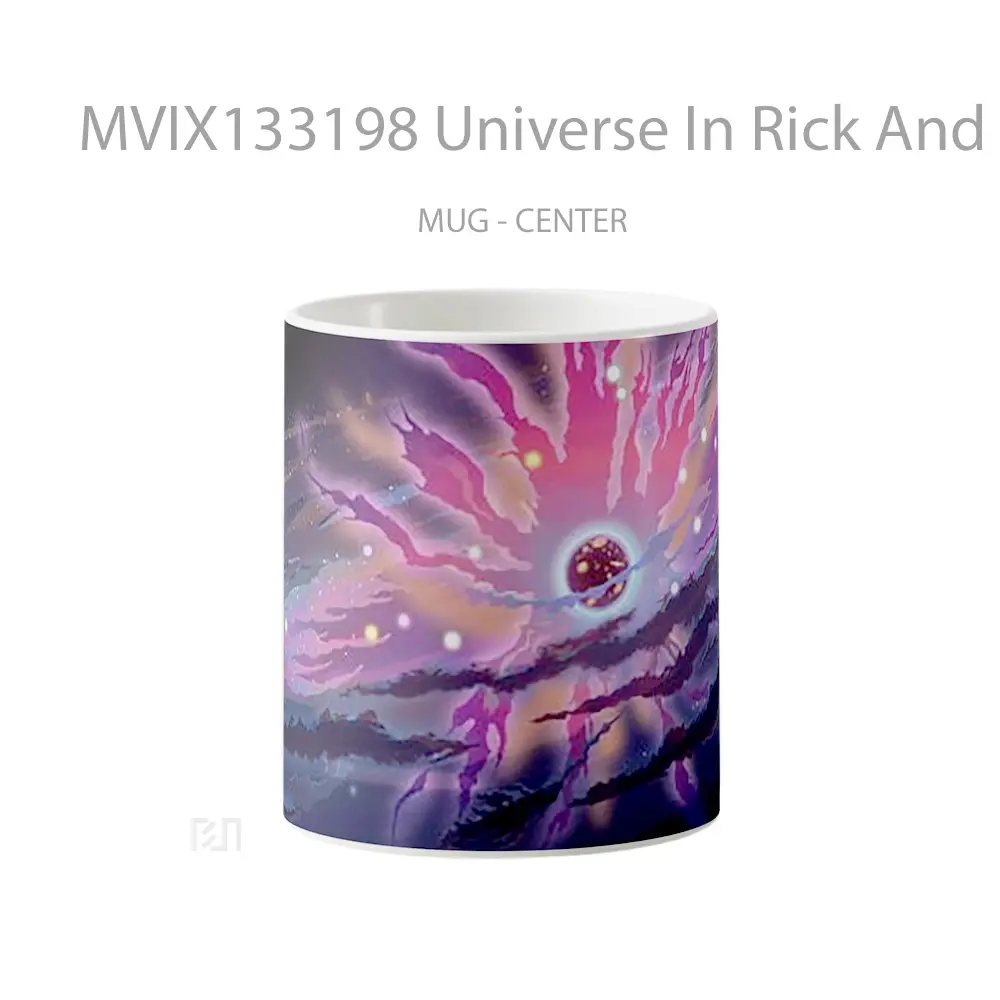 Mug Universe In Rick And Morty Gelas Astronomi