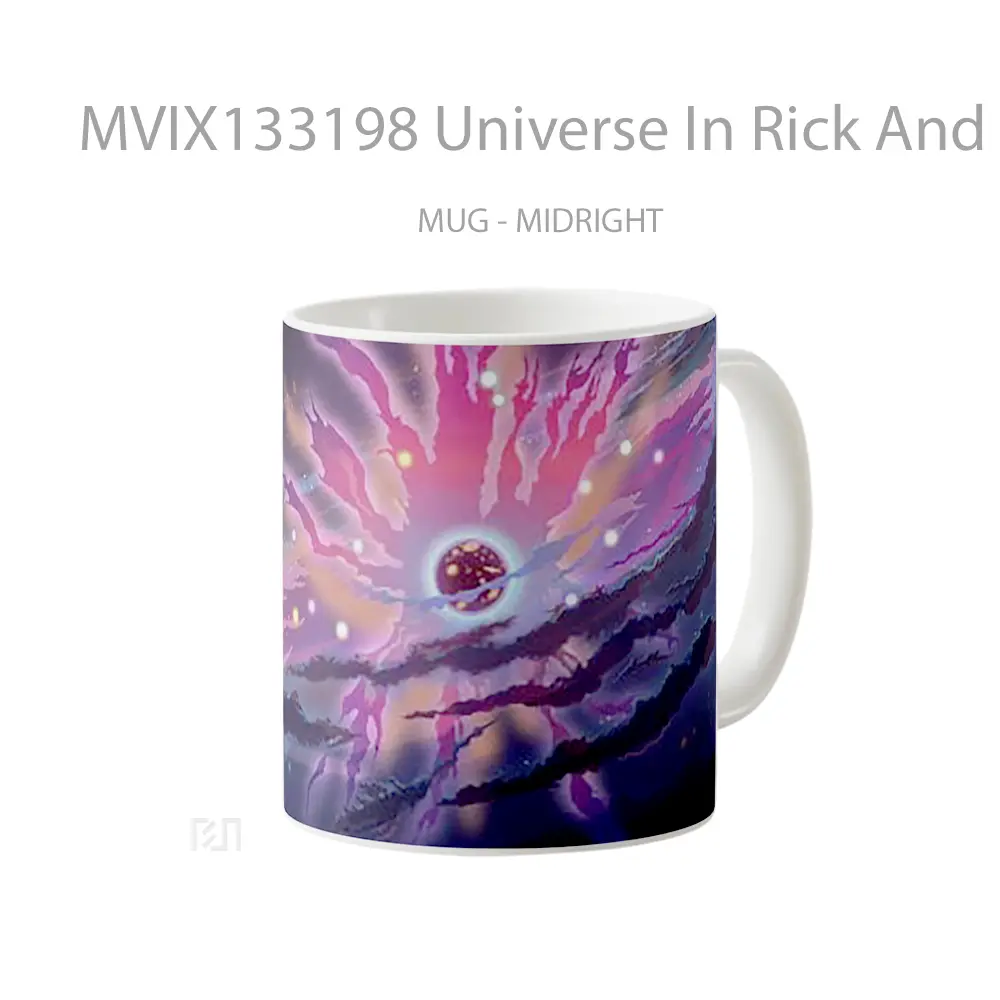 Mug Universe In Rick And Morty Gelas Astronomi - All-side / Desain
