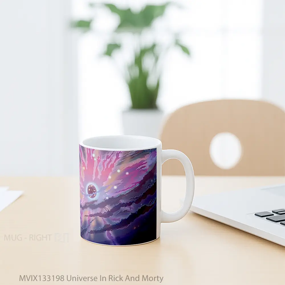 Mug Universe In Rick And Morty Gelas Astronomi - All-side / Desain