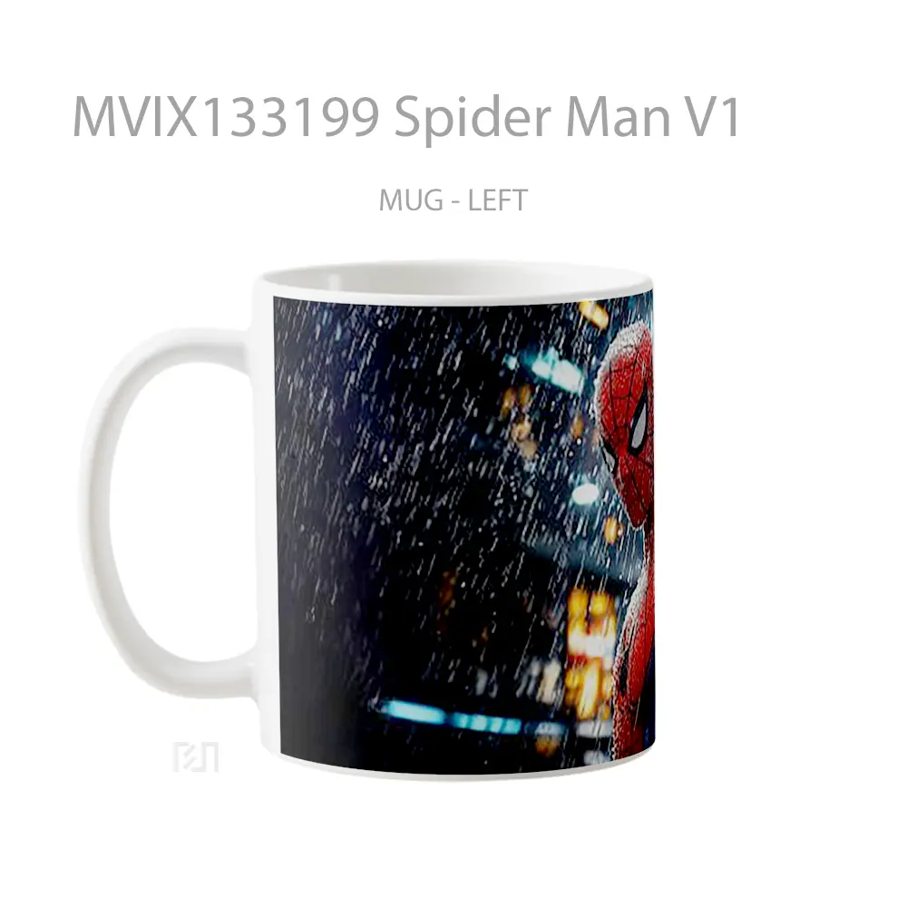 Mug Spider Man V1 Gelas Superhero - All-side / Desain